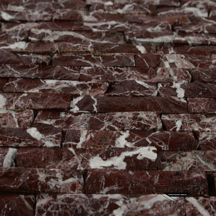 Фасадный камень Полоса - Мрамор Rosso Levanto в Курске